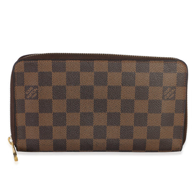 Louis Vuitton Damier Ebene Canvas Zippy Organizer Wallet Wallet id