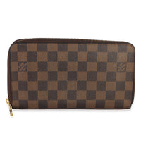 Louis Vuitton Damier Ebene Canvas Zippy Organizer Wallet Wallet id