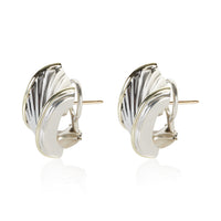 David Yurman Yellow Gold & Sterling Silver Cable Earrings 2