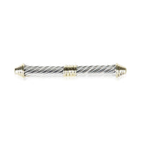 David Yurman Yellow Gold & Sterling Silver Cable Brooch fv