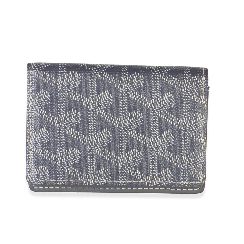 Goyard Grey ine Canvas Malesherbes Card Holder Wallet id