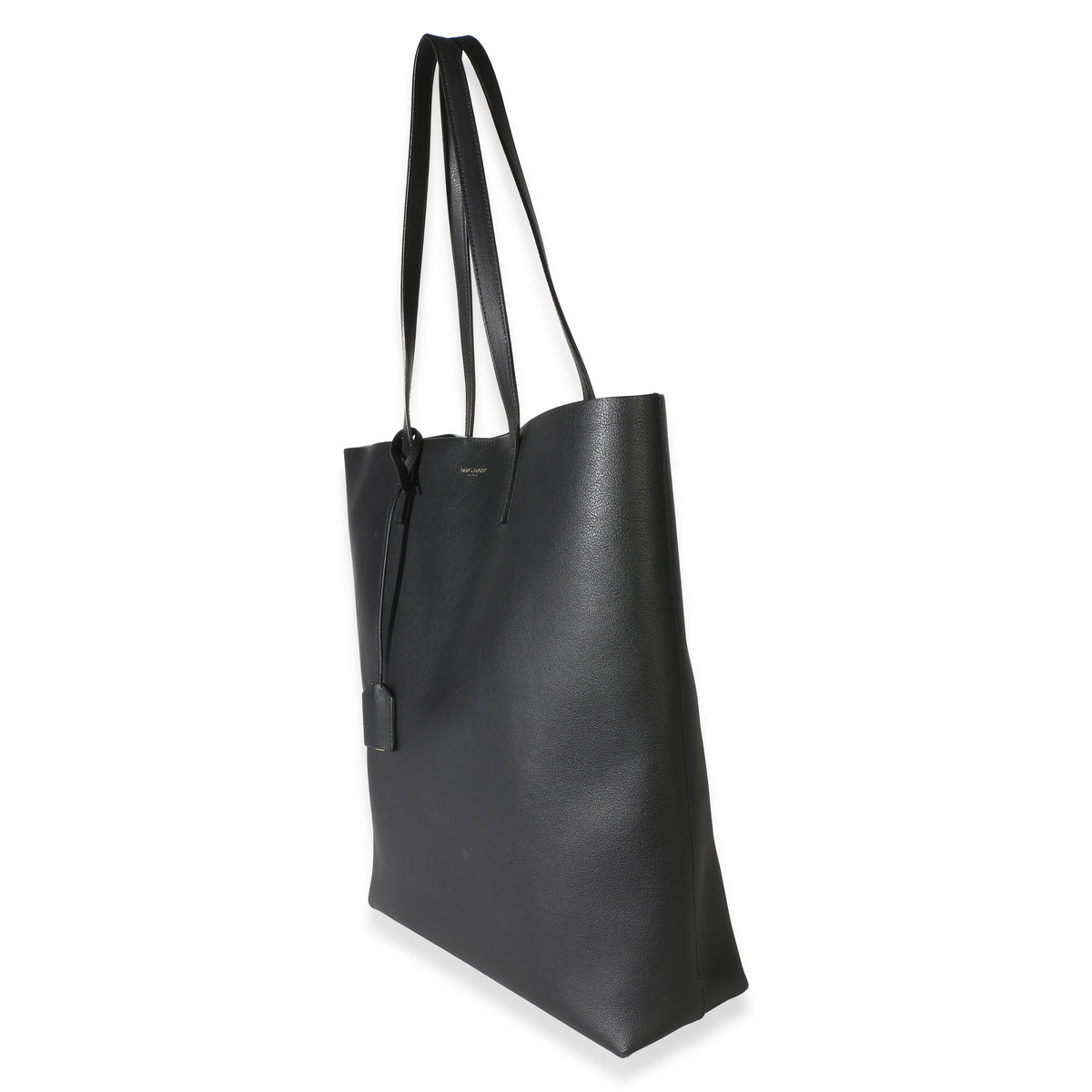Saint Laurent Black Leather North/South Tote Handbag 2