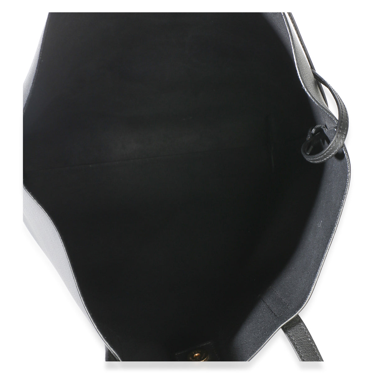Saint Laurent Black Leather North/South Tote Handbag 9
