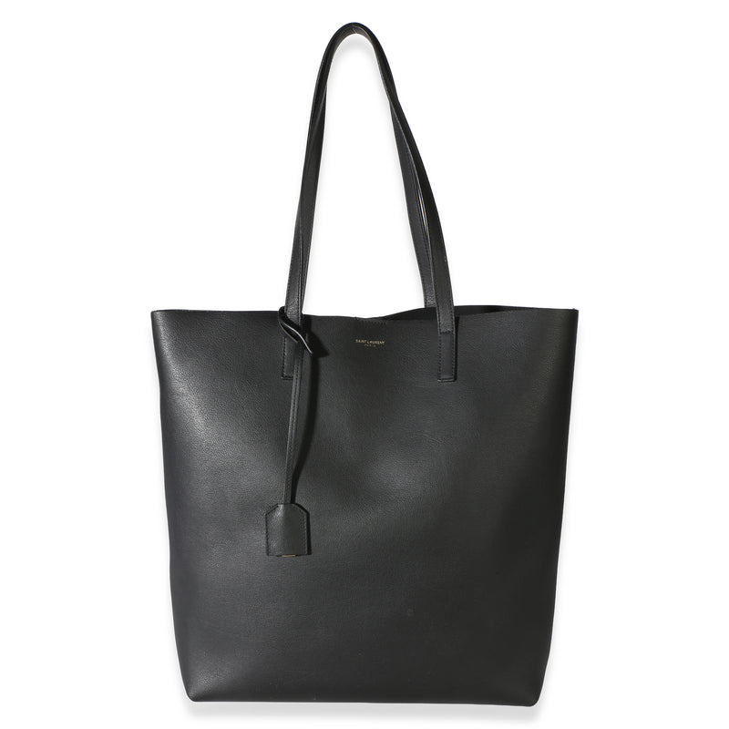 Saint Laurent Black Leather North/South Tote Handbag id
