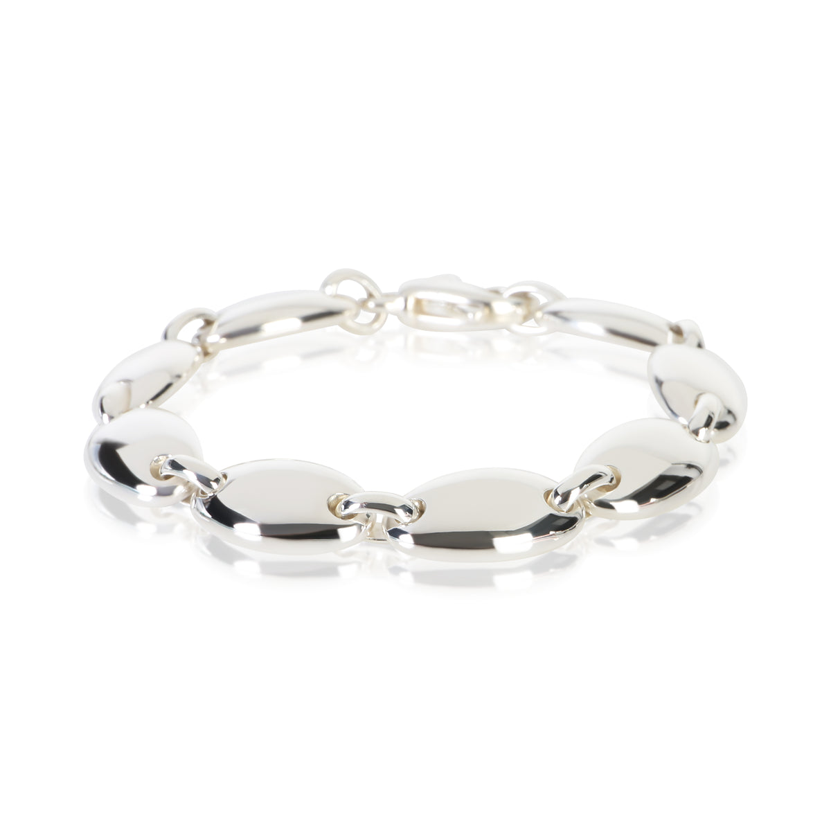 Tiffany & Co. Sterling Silver Vintage Pebble Link Bracelet 2