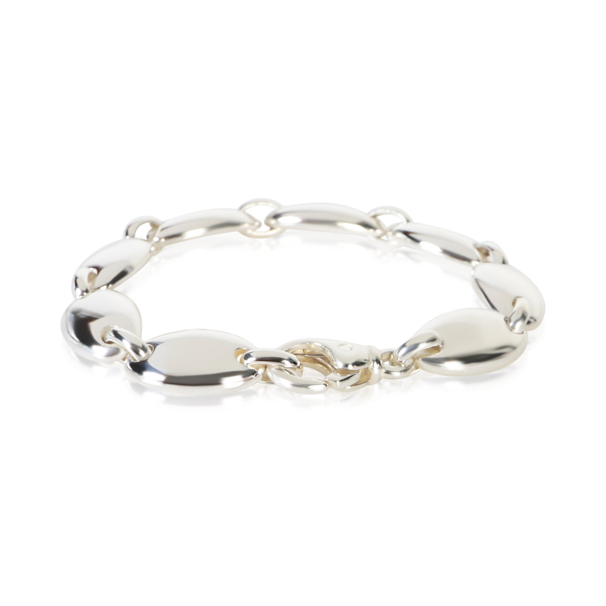 Tiffany & Co. Sterling Silver Vintage Pebble Link Bracelet 4