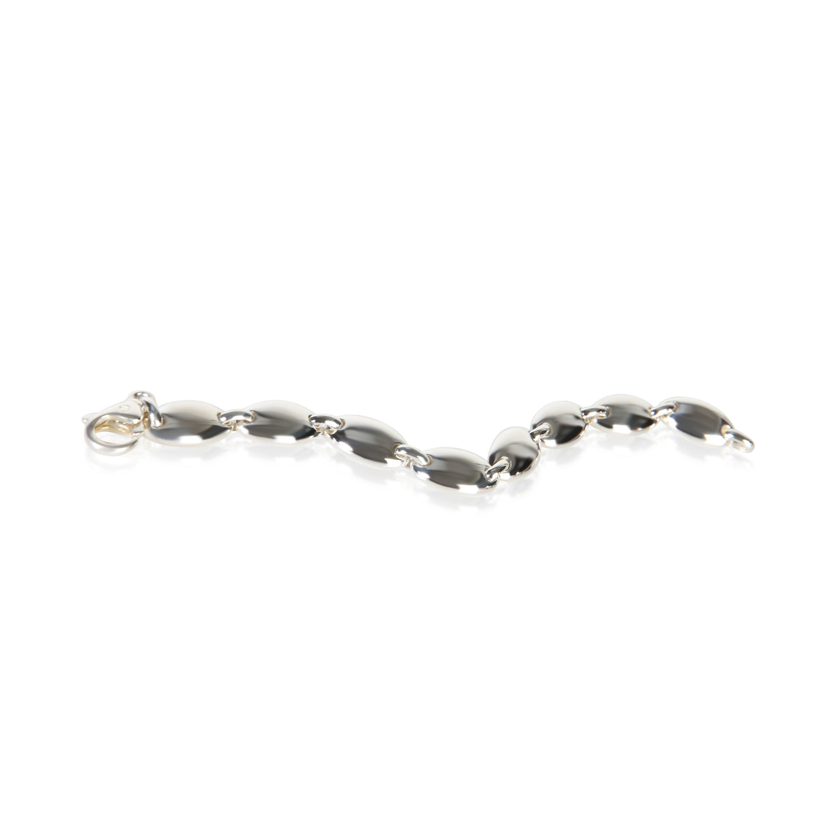 Tiffany & Co. Sterling Silver Vintage Pebble Link Bracelet 5