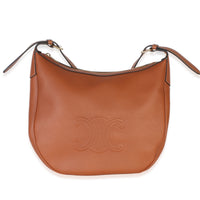 Celine Tan Supple Calfskin Medium Triomphe Heloise Shoulder Hobo Handbag id
