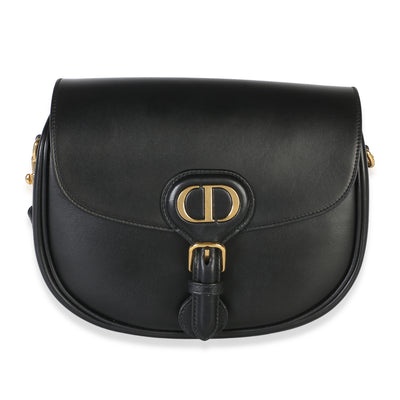 Christian Dior Black Box Calfskin Medium Bobby Flap Bag Handbag id
