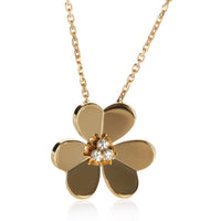 Van Cleef & Arpels Yellow Gold Diamond Large Model Frivole Pendant fv