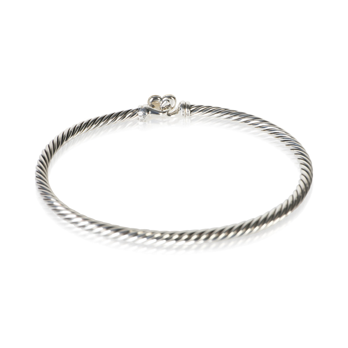 David Yurman Yellow Gold & Sterling Silver Cable Heart Bracelet 3