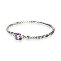 David Yurman Sterling Silver Amethyst and Diamond Chatelaine Bracelet 2