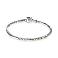 David Yurman Sterling Silver Amethyst and Diamond Chatelaine Bracelet 3