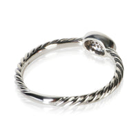David Yurman Sterling Silver Diamond Cable Stacking Ring 3