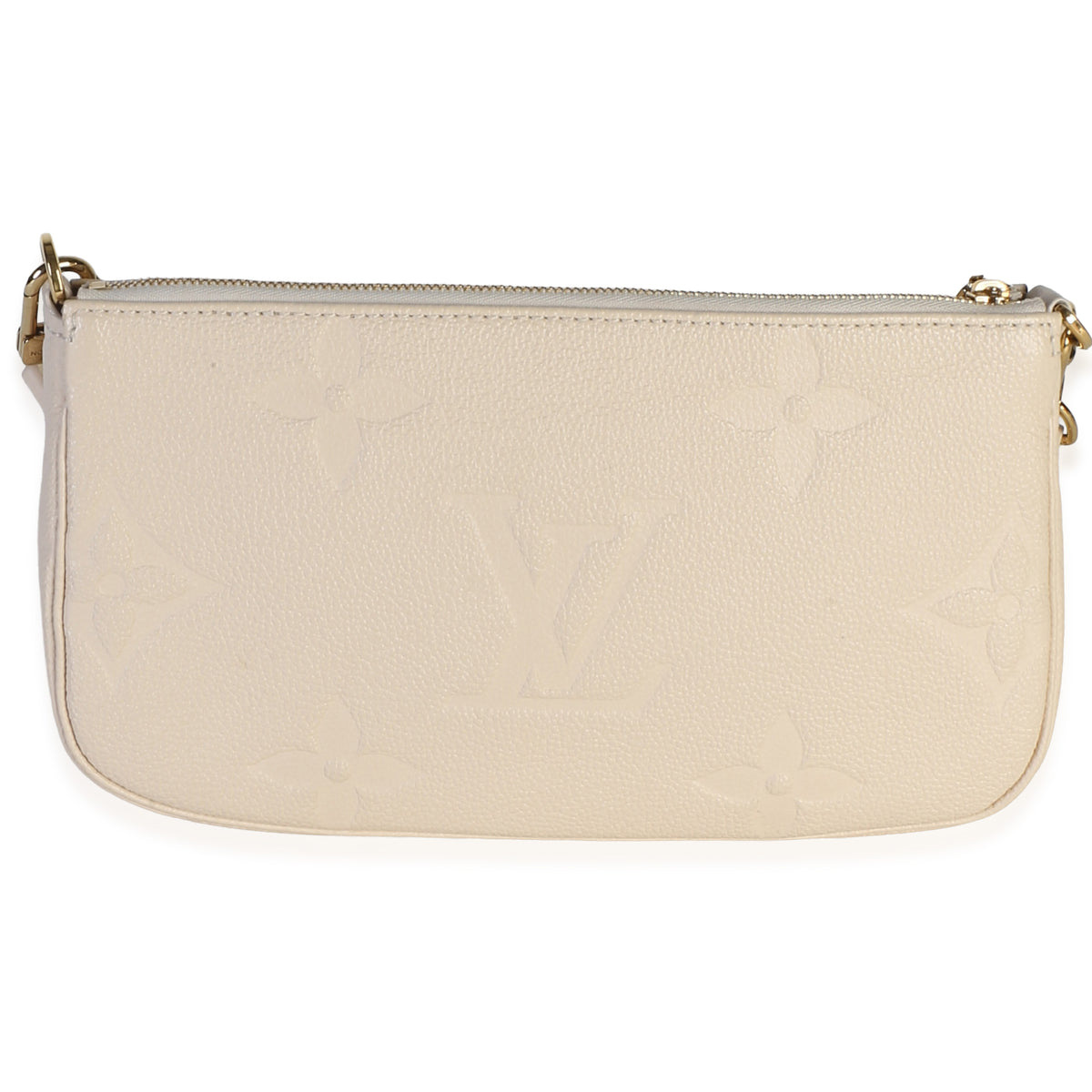 Louis Vuitton Cream Giant Monogram Empreinte Multi Pochette Accessoires Handbag 4