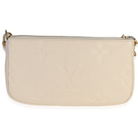 Louis Vuitton Cream Giant Monogram Empreinte Multi Pochette Accessoires Handbag 4