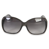 Louis Vuitton Black Glitter Acetate Obsession Round Sunglasses id