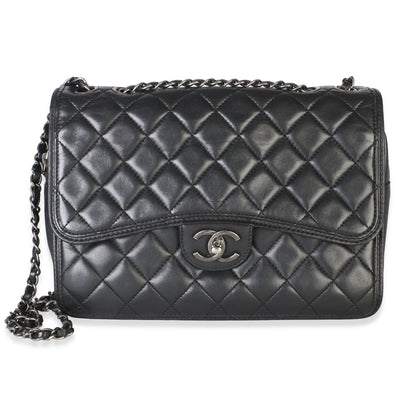 Chanel Black Quilted Lambskin Large Citizen Zip Flap Bag Handbag id