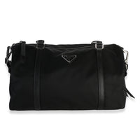 Prada Black Re Nylon Large Duffle Handbag id