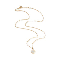 Van Cleef & Arpels Yellow Gold Mother Of Pearl Sweet Alhambra Pendant 3