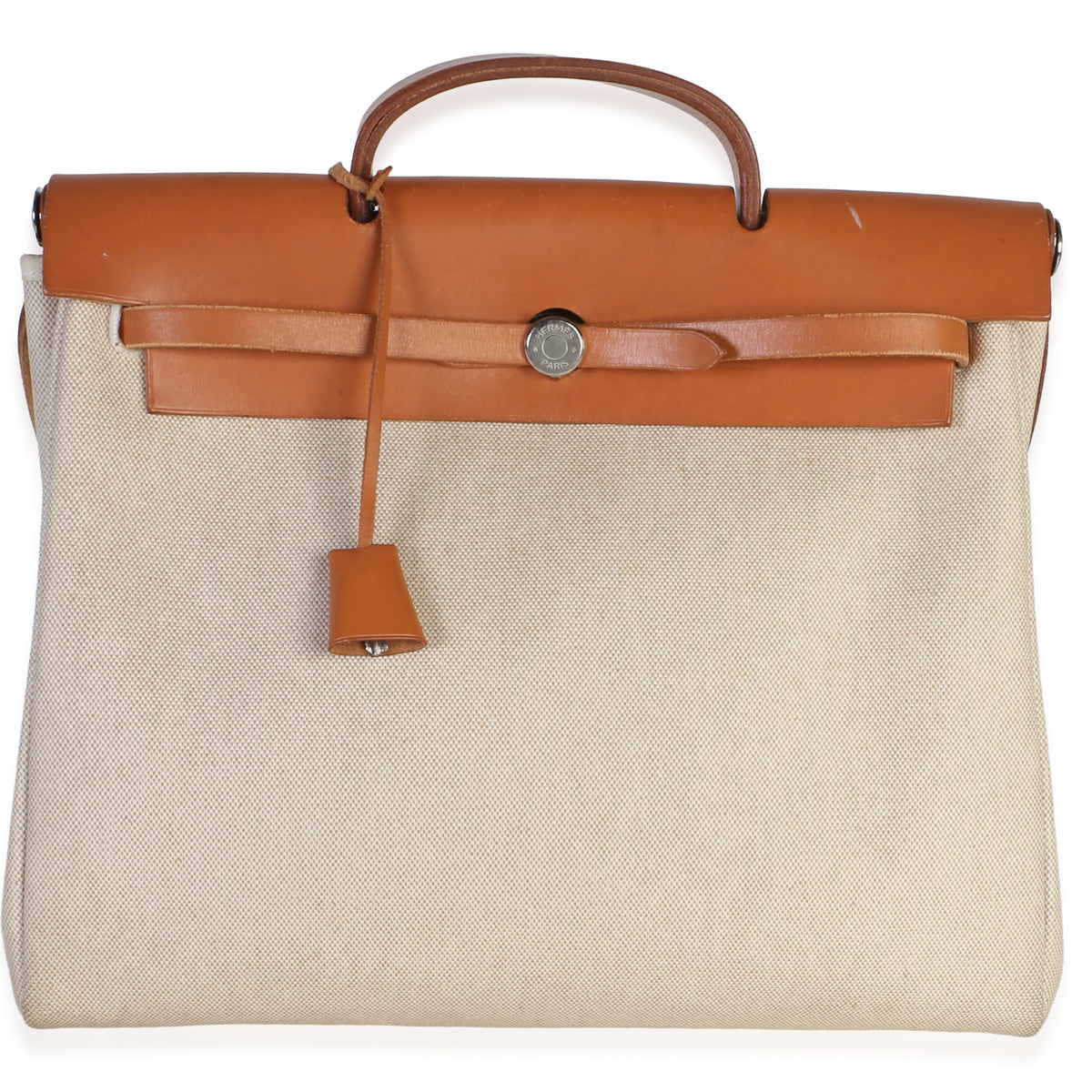 Hermès Natural Toile Vache Calfskin Herbag 39 MM Handbag id