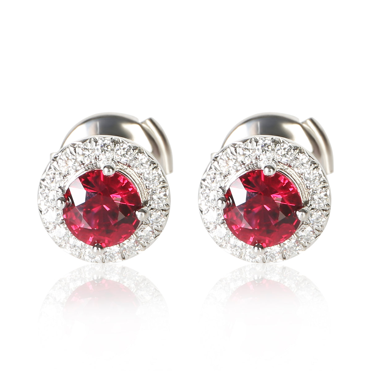 Tiffany & Co. Platinum Ruby and Diamond Soleste Earrings 3