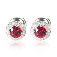Tiffany & Co. Platinum Ruby and Diamond Soleste Earrings 3