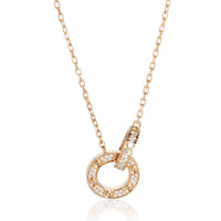 Cartier Rose Gold Diamond Love Necklace fv