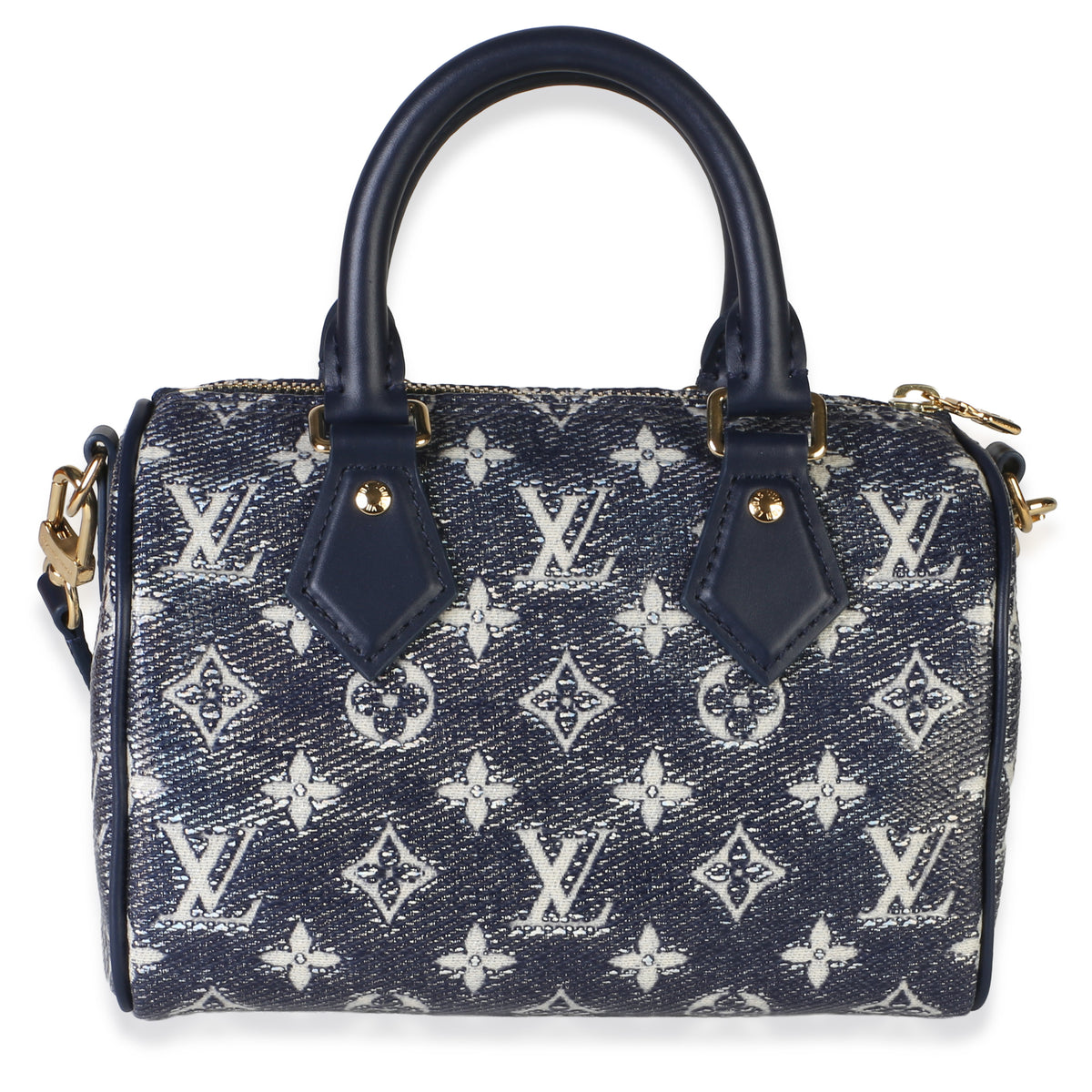 Louis Vuitton Bleu Monoglam Canvas Speedy Bandouliere 20 Handbag id