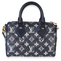 Louis Vuitton Bleu Monoglam Canvas Speedy Bandouliere 20 Handbag id