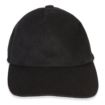 Louis Vuitton Black Jacquard Cotton Polyester Monogram Essential Cap id