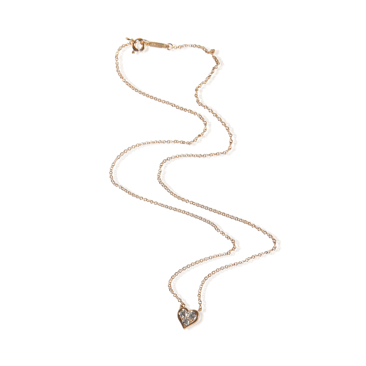 Tiffany & Co. Rose Gold Diamond Heart Pendant 5