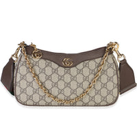 Gucci GG Supreme Monogram Textured Dollar Calfskin Web Small Ophidia Handbag id