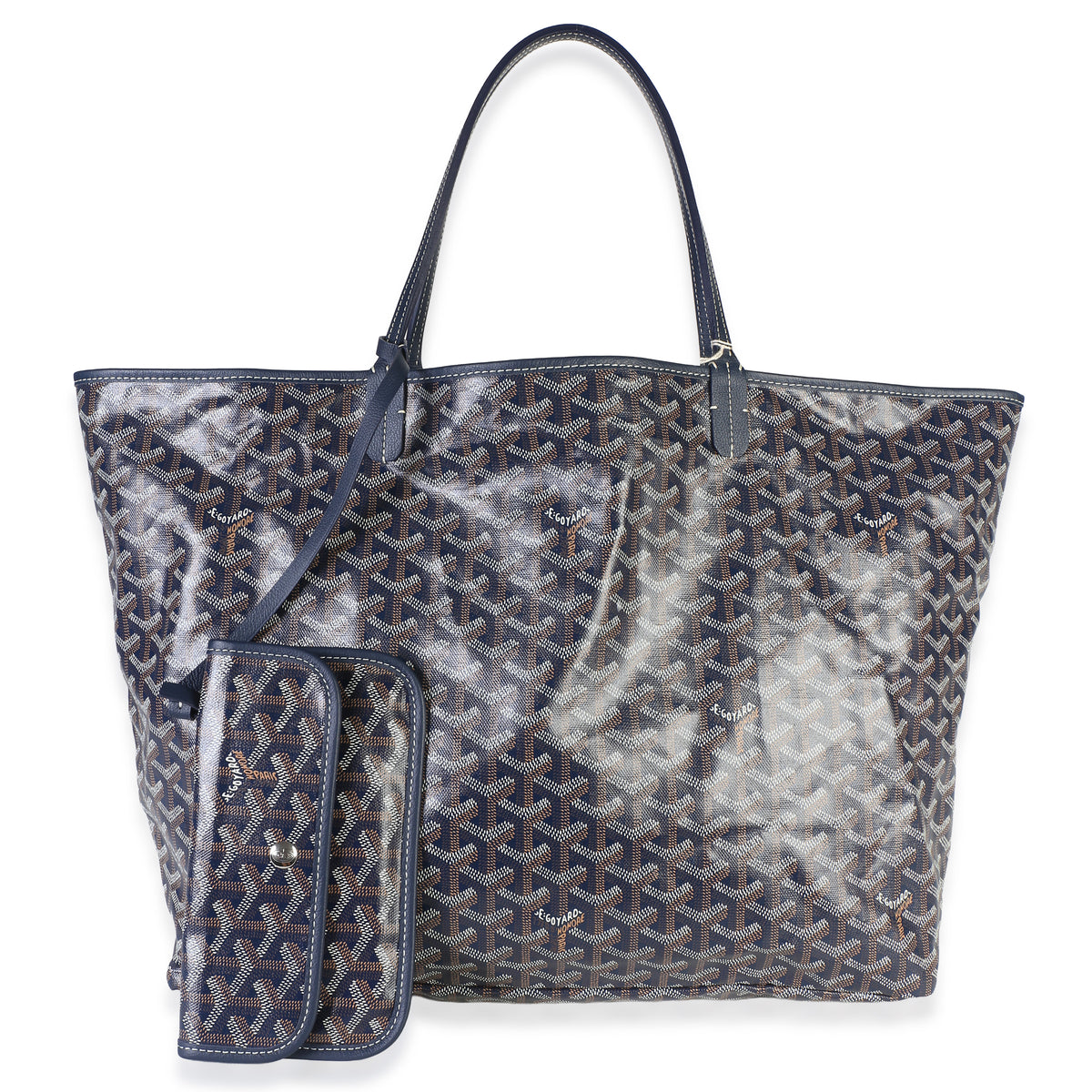 Goyard Navy ine Canvas Saint Louis GM Handbag id