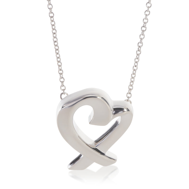 Tiffany & Co. Sterling Silver Paloma Picasso Large Model Loving Heart Pendant
