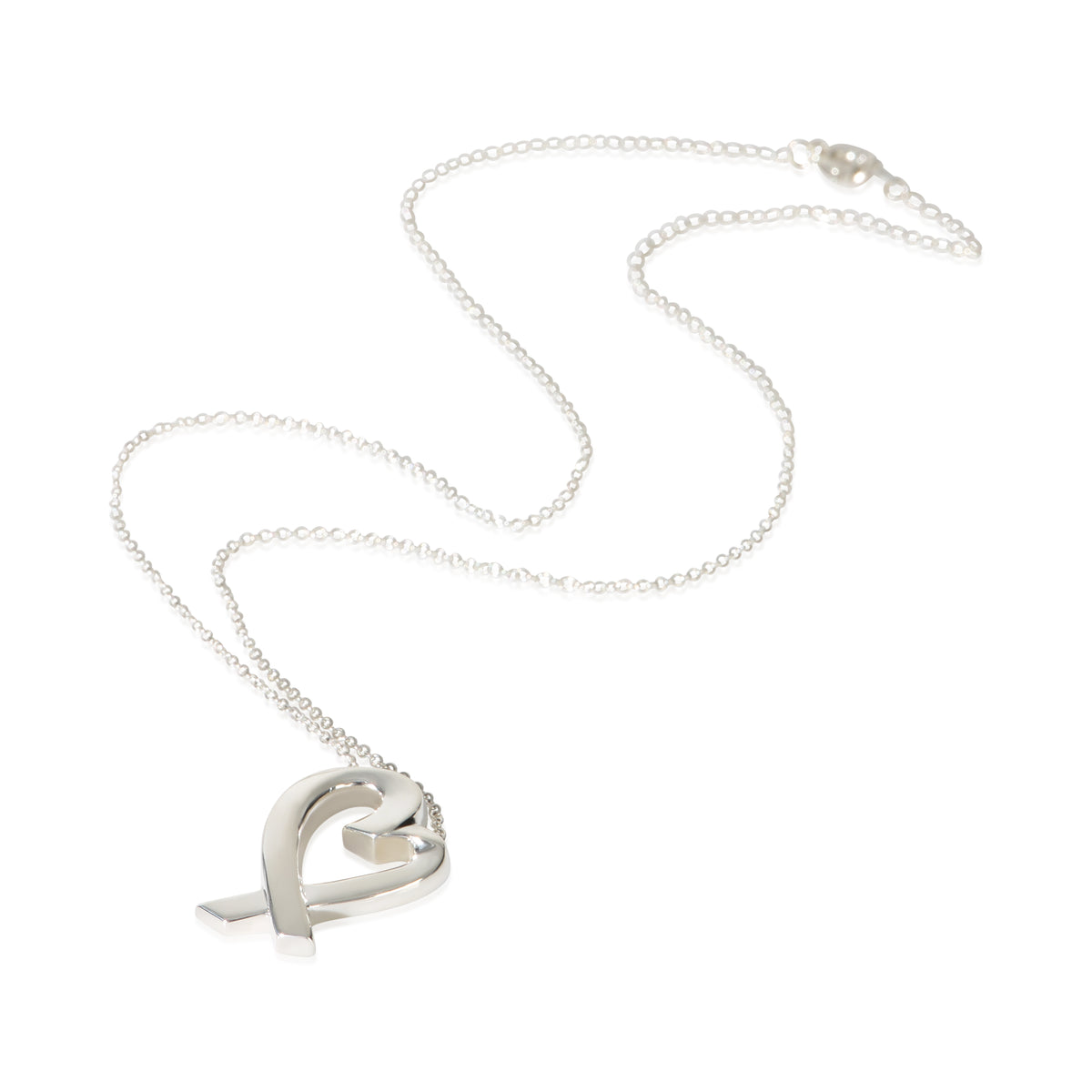 Tiffany & Co. Sterling Silver Paloma Picasso Large Model Loving Heart Pendant