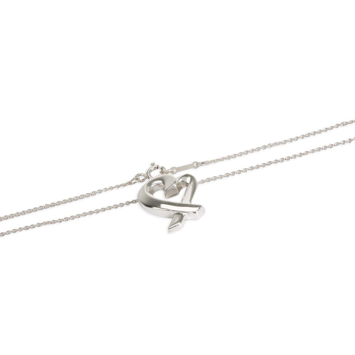 Tiffany & Co. Sterling Silver Paloma Picasso Small Loving Heart Pendant