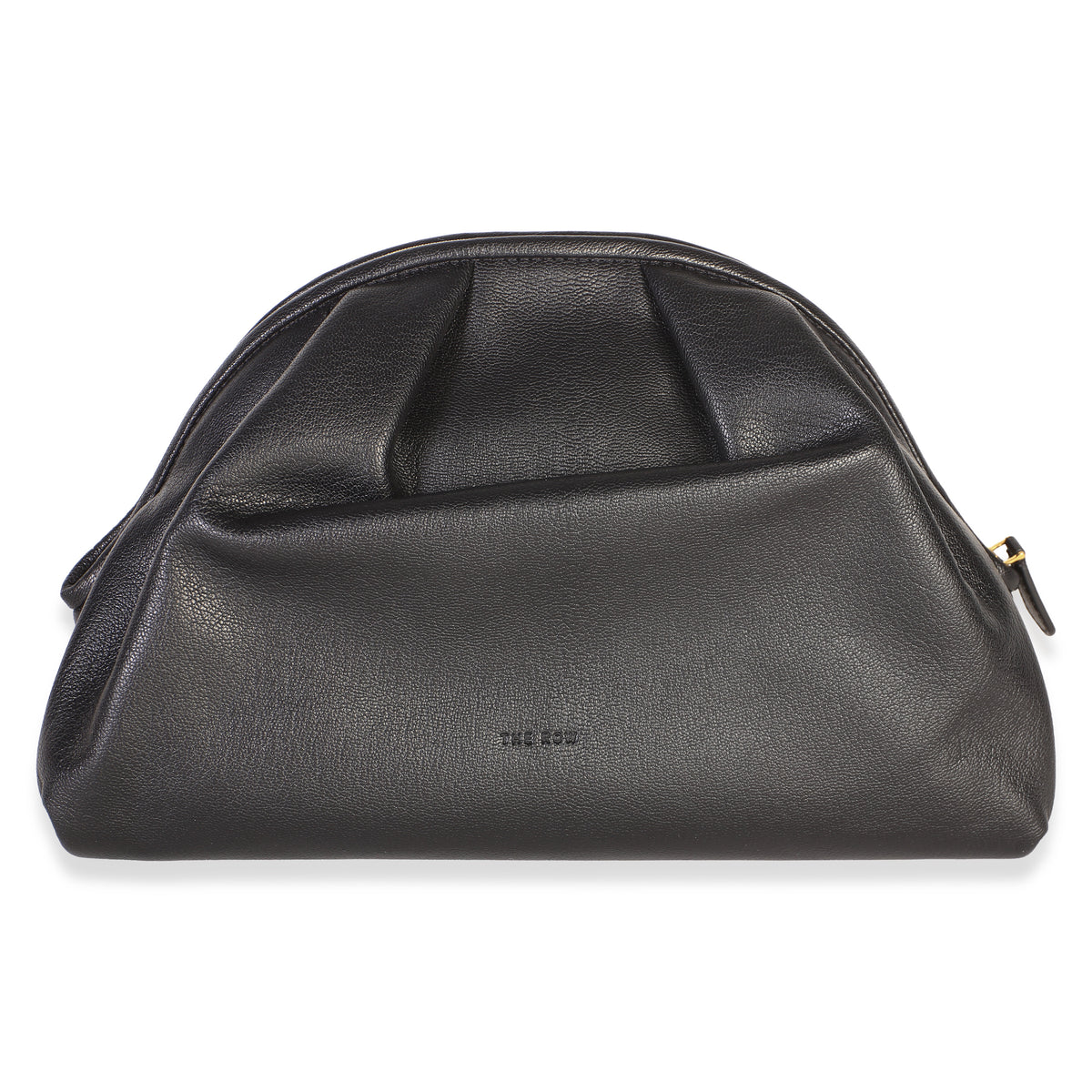 The Row Black Ultrasoft Goatskin Charlotte Clutch Handbag id