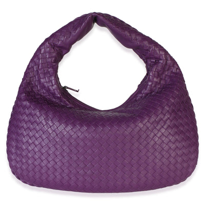 Bottega Veneta Purple Intrecciato Nappa Medium Hobo Handbag id