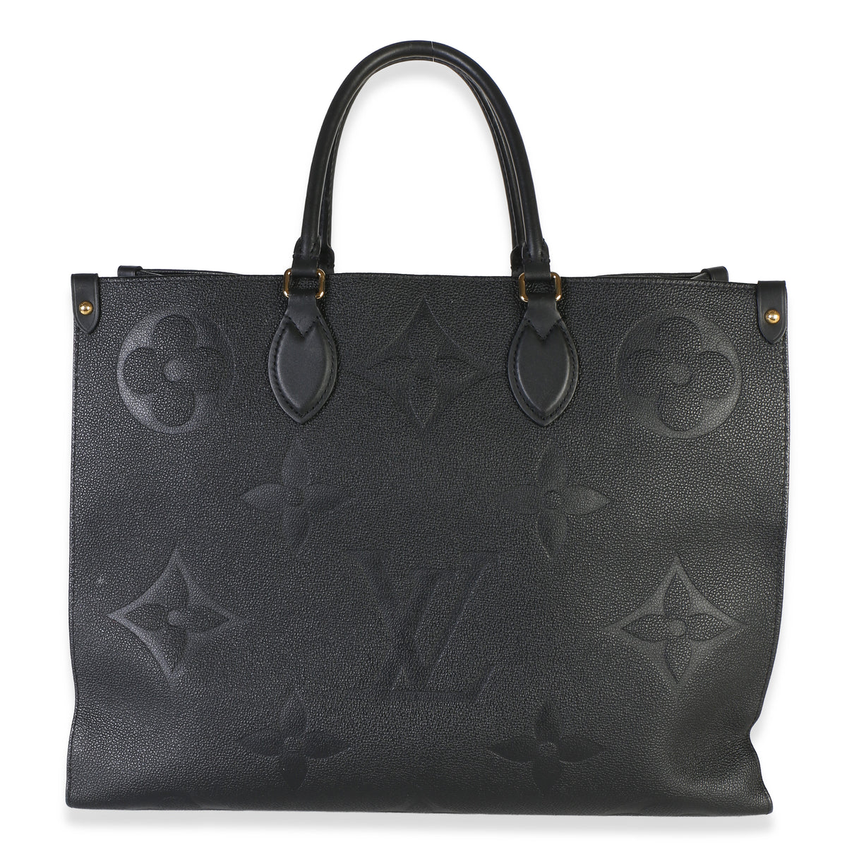 Louis Vuitton Black Giant Monogram Empreinte Onthego GM Handbag id