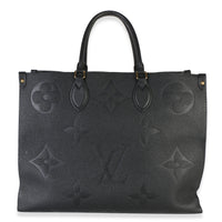 Louis Vuitton Black Giant Monogram Empreinte Onthego GM Handbag id