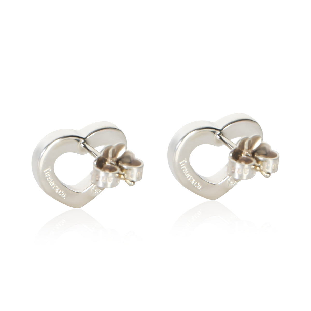 Tiffany & Co. Sterling Silver Heart Link Earrings 3