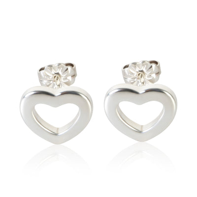 Tiffany & Co. Sterling Silver Heart Link Earrings fv