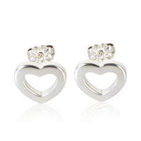 Tiffany & Co. Sterling Silver Heart Link Earrings fv