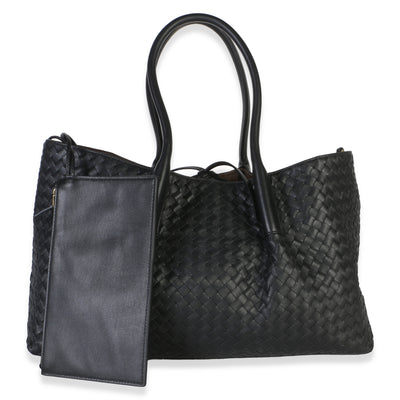 Bottega Veneta Black Fondant Nappa Reversible Large Pinacoteca Handbag id