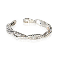 John Hardy Sterling Silver Twisted Hinged Cuff Bracelet 2