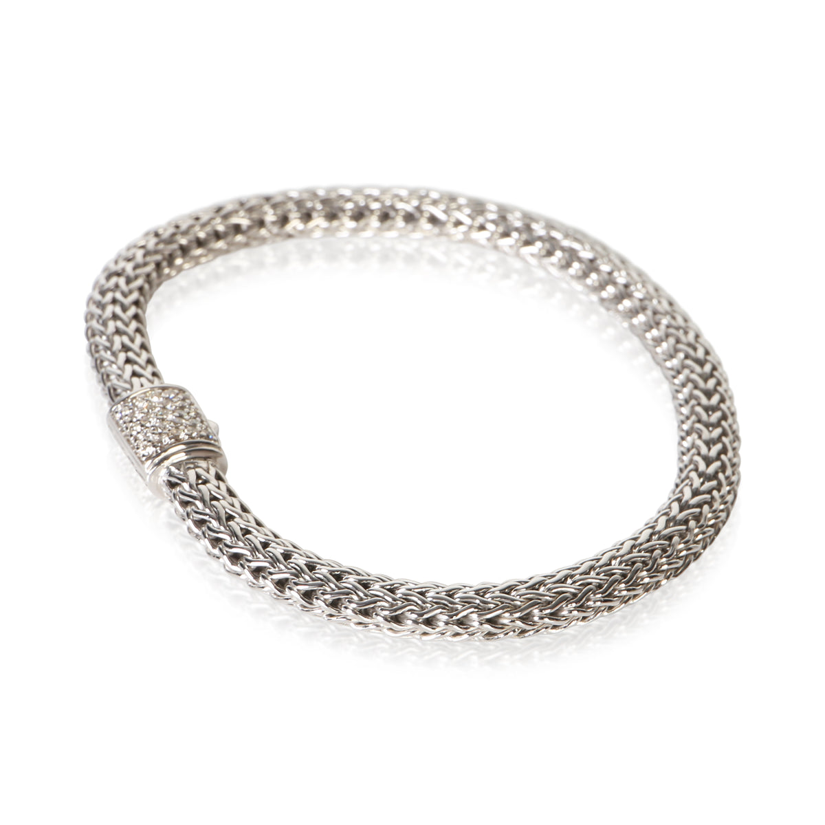 John Hardy Sterling Silver Diamond Icon Bracelet 2