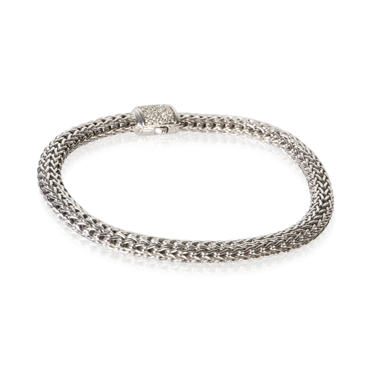 John Hardy Sterling Silver Diamond Icon Bracelet 3