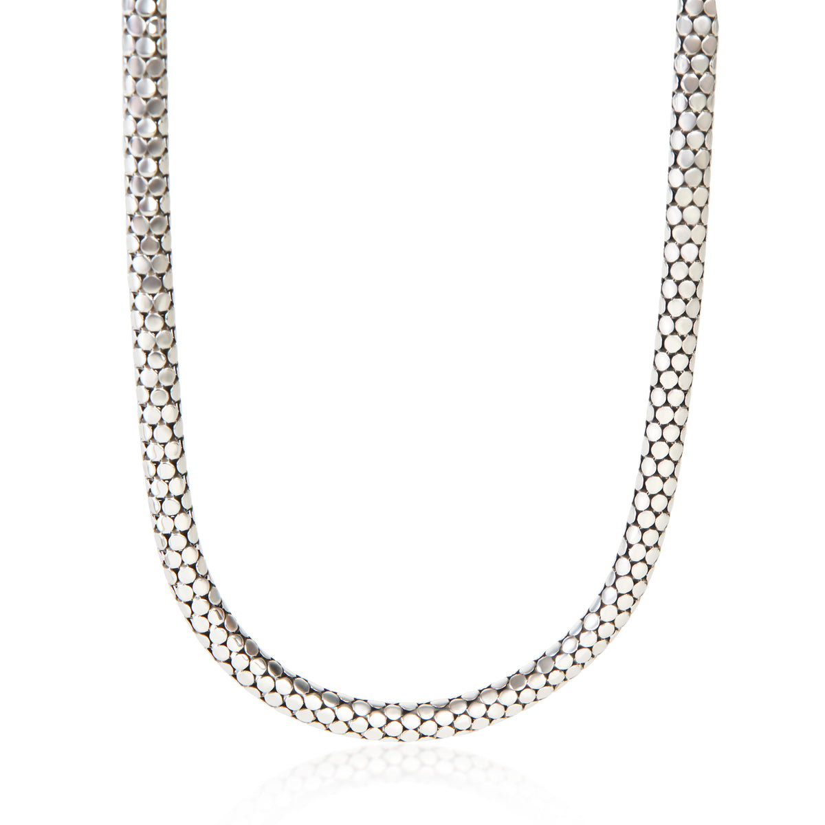 John Hardy Sterling Silver Dot Chain Necklace fv