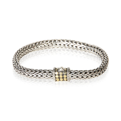 John Hardy 1/3 18K Yellow Gold & Sterling Silver Classic Chain Dot Bracelet fv